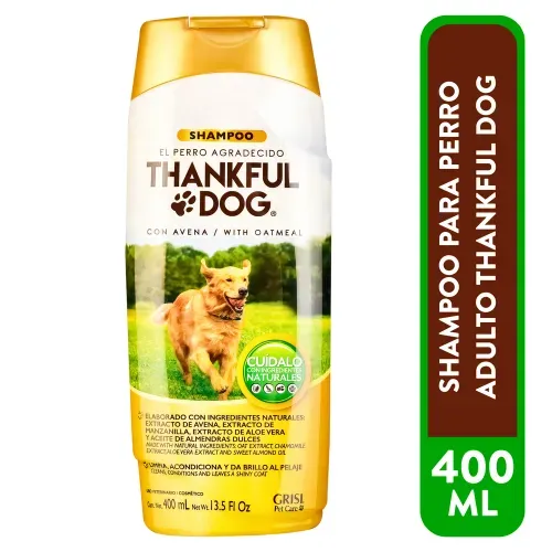 Shampoo Adulto Thankful Dog Avena 400 ml