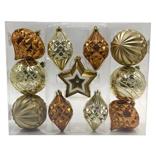 Esferas Holiday Time surtidas - 12 Uds