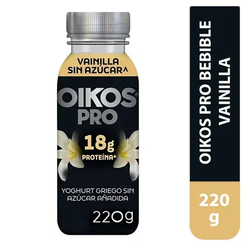 Yogurt Oikos Pro Bebible Vainilla 220g