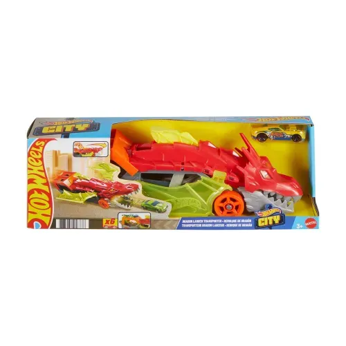 Juguete Hot Wheels remolque de dragón