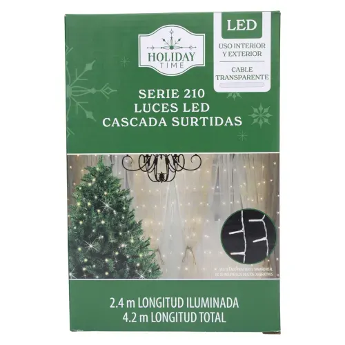 Luces Led Holiday Time cascada serie 300 luces