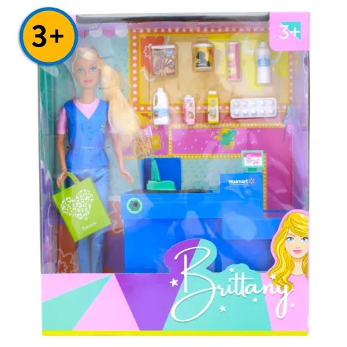 Muñeca Brittany cajera con accesorios