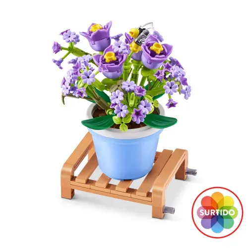 Cápsula de construcción Max S001 colección de jardin sorpresa series 1 surtido - 192 Pzas