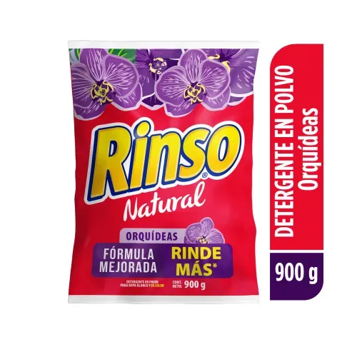 Detergente en Polvo Rinso Nat Orquideas - 900 g