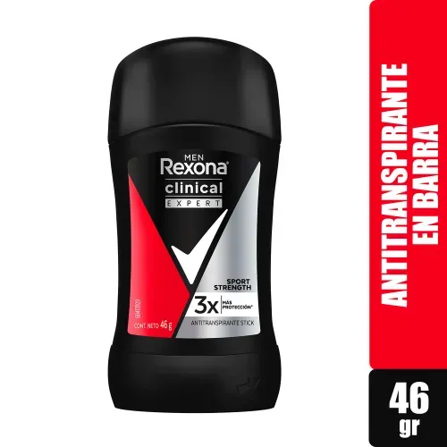 Desodorante Rexona Barra Stick Clinical  Sport - 46 g