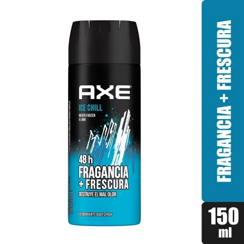 Spray Axe Ice Chill, Menta Frozen & Lima - 150 ml