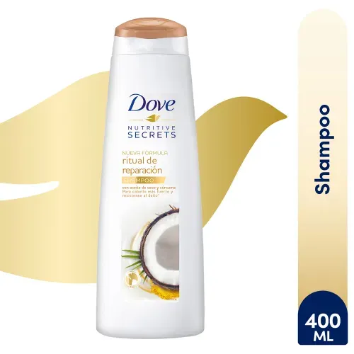 Shampoo Dove Reparacion Coco Y  Curcuma - 400 ml