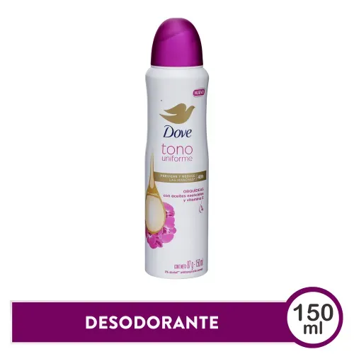 Antitranspirante Dove tono uniforme spray orquídeas - 87 g