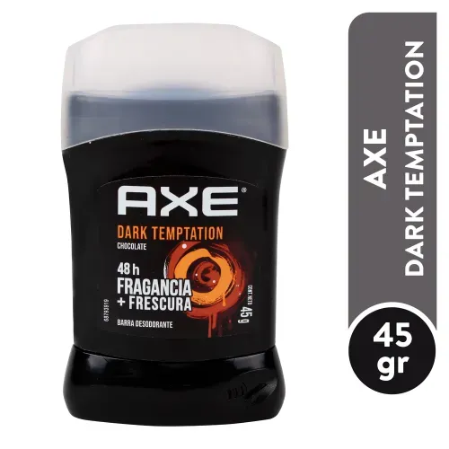Desodorante Axe Dark Temptation En Barra, Chocolate - 45 g