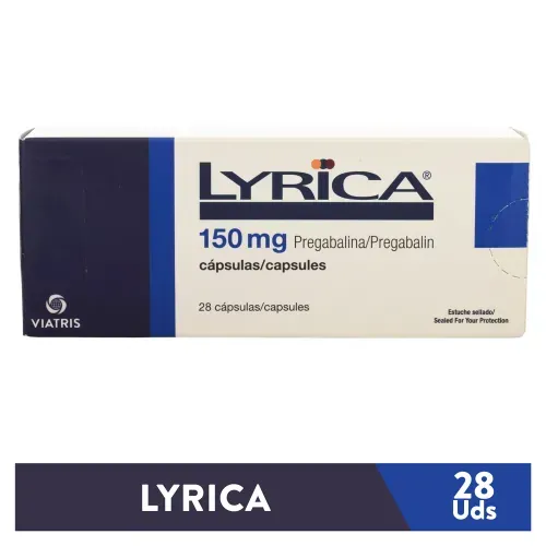 Lyrica Pfizer 150 mg - Precio indicado por Unidad