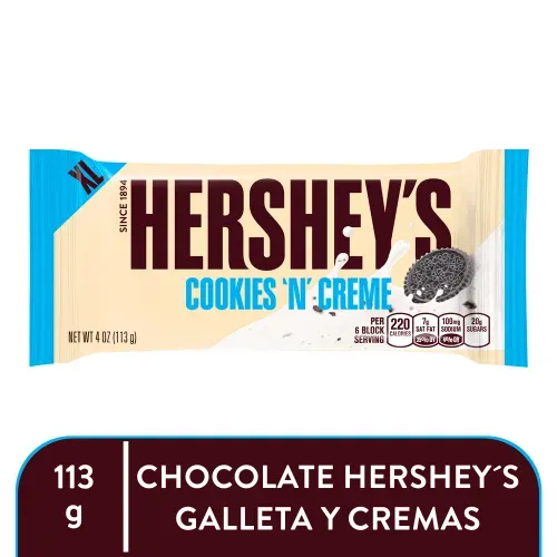 Chocolat Hersheys Xl Cookiesncream 113gr