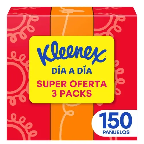 Pañuelos Faciales Kleenex - 3x50 Unidades