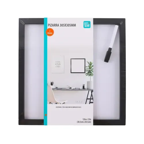 Kit pizarra Pen Gear, con marcador -35.5x35.5 cm