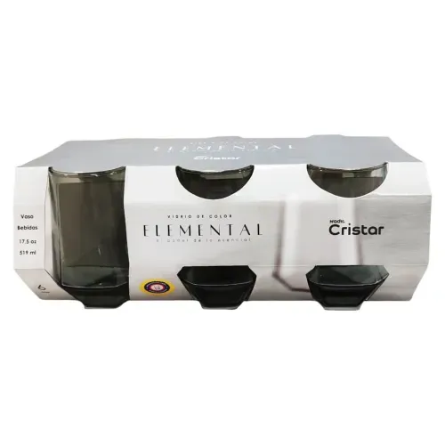 Vaso Cristar Rotterdam Bebidas Set6 Unidad