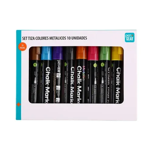 Tizas Pen Gear, multicolor -10 uds