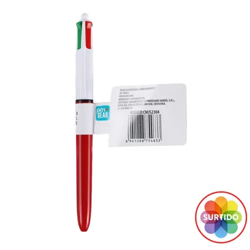 Bolígrafo retráctil Pen Gear, Surtido, incluye colores