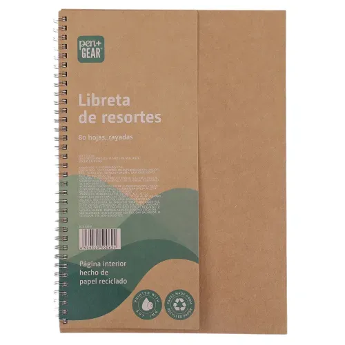 Reciclado Cuaderno Espiral A4 80 Hojas