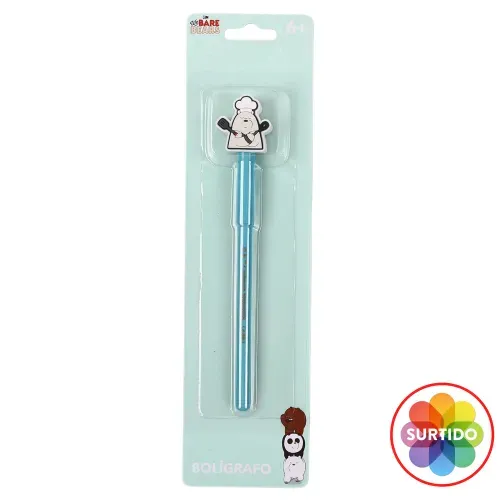 Bare Bears Boligrafo Con Goma Diseno 3d
