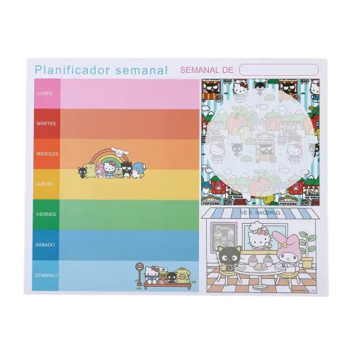 Planificador semanal Pean + Gear Hello Kitty