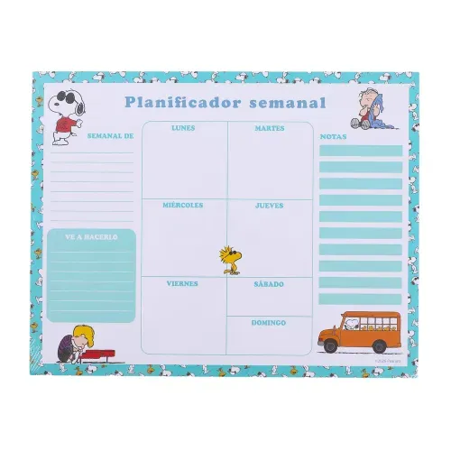 Planificador semanal Pean + Gear Snoopy