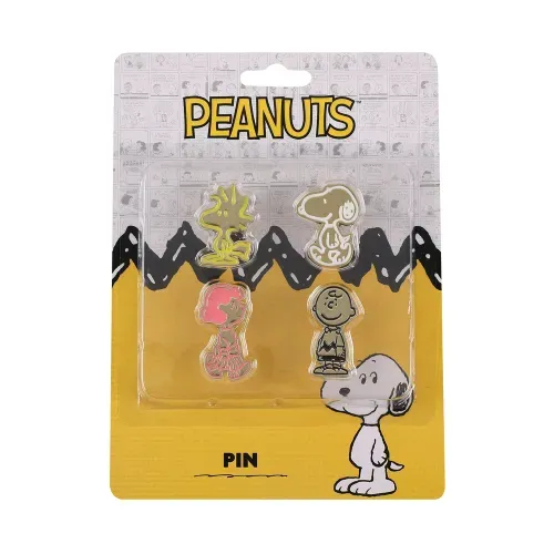 Snoopy Broches Para Mochila 4 Pzas