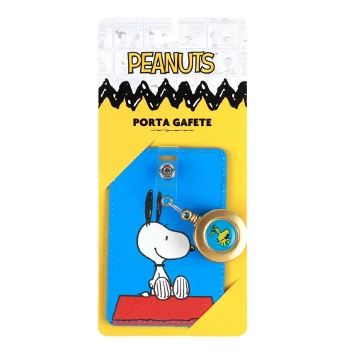 Snoopy Azul Porta Gafete