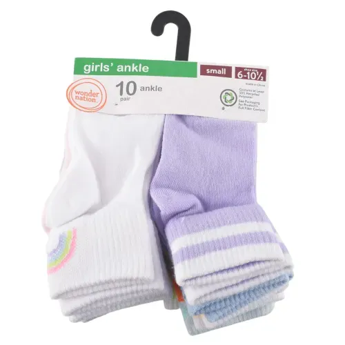 10p Calceta Nina Wondernation Tobillo
