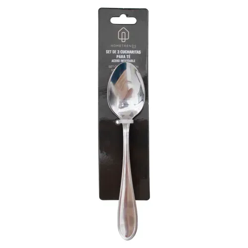 Ht Set De 3 Cucharitas Te Acero Inoxidal