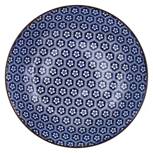 Ms Plato Sopero Porcelana 8 Color Azul