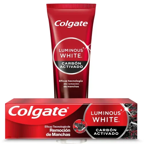 Pasta dental Colgate luminous white carbón activado - 75 ml