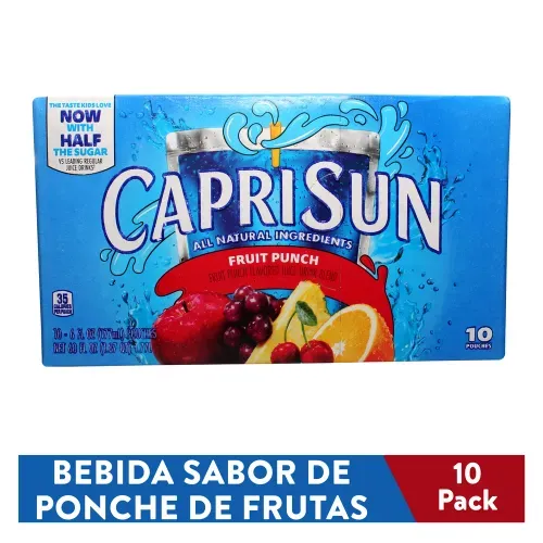 Bebida Caprisun Sabor fruit punch 10 Pack - 1770 ml