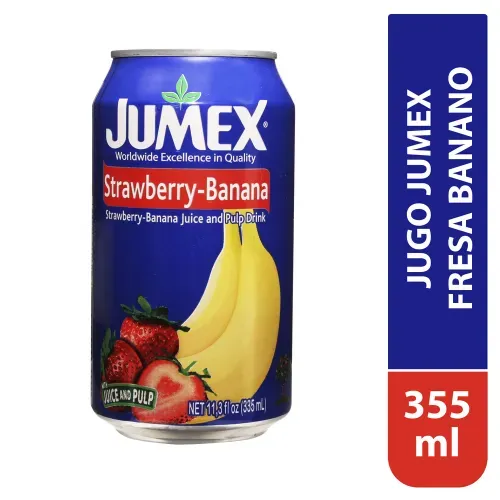 Jugo Jumex fresa banano lata -335 ml