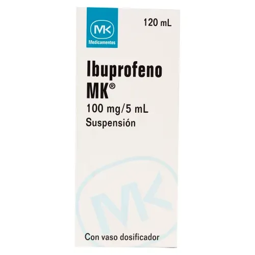 Ibuprofeno Mk 100 mg 5 ml 120 Susp Unidad