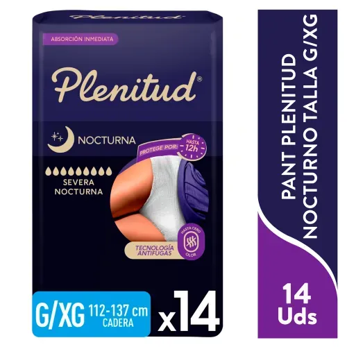 Pants para Adulto Plenitud Protect Plus Nocturna G/XG - 14 Unidades
