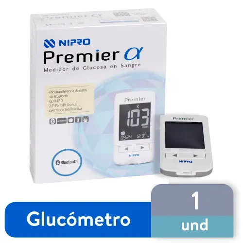 Kit Glucómetro Premier + Tiras - 10 Tiras Reactivas