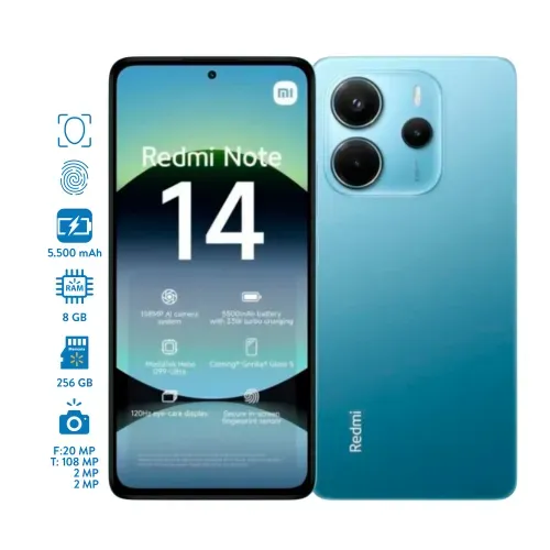 Celular Xiaomi Note 14 8GB RAM 256GB Almacenamiento