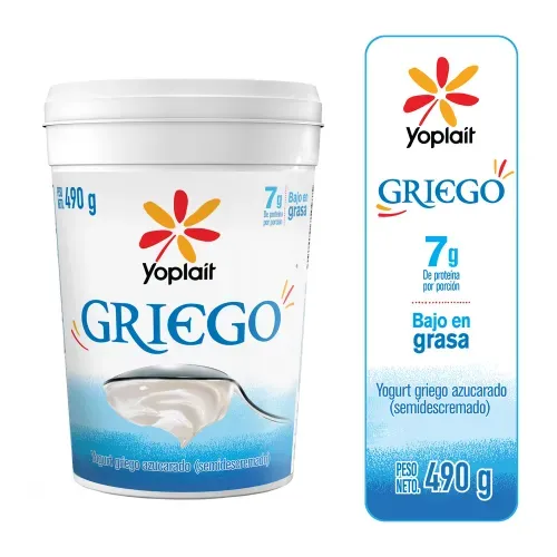 Yogurt Yoplait griego con azúcar -490 g