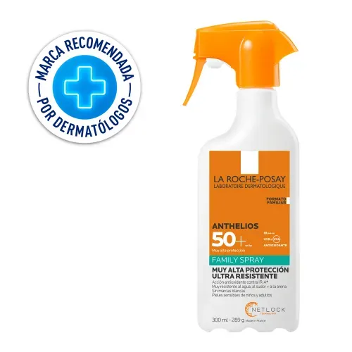 PROTECTOR SOLAR CORPORAL ANTHELIOS FAMILY SPRAY FPS50+ LA ROCHE POSAY 300ML