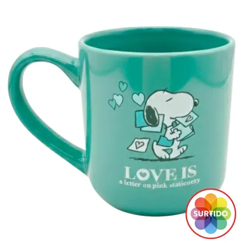 Taza Ceramica Peanuts 500ml San Valentin