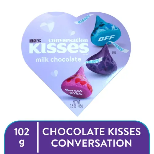 Hersheys Kisses Milk Heart Box 102gr