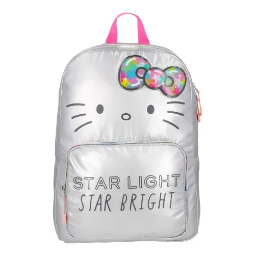 Mochila Juvenil Hello Kitty Plateada