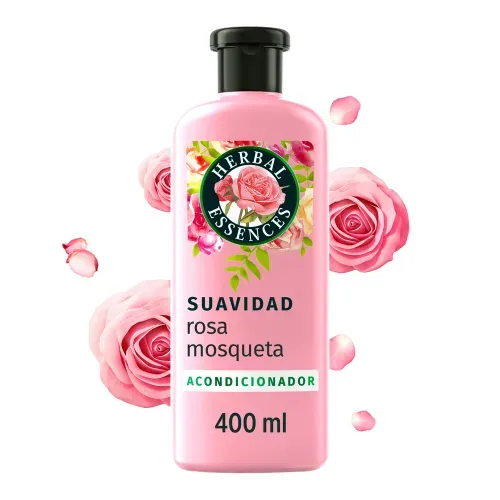Acondicionador Herbal Essences Suavidad Rosa Mosqueta - 400 ml
