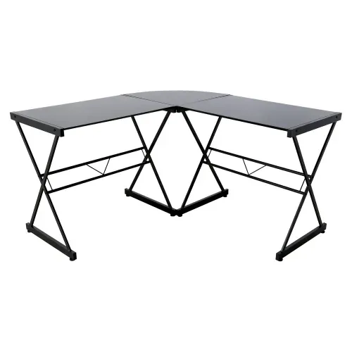 Ms Escritorio L Vidrio 130x50x73 5cm