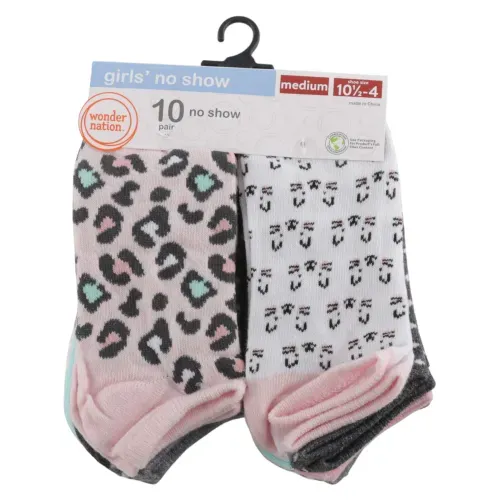 Ropa Interior y Pijamas De Niñas Wonder Nation 10p Calceta Cas Noshow Wonder Nation s 1257