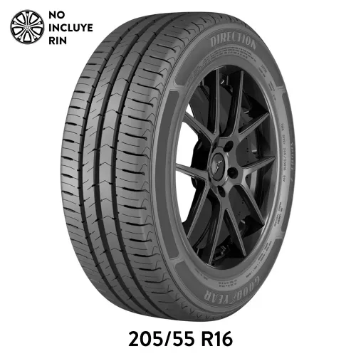 Llanta para auto Goodyear, medidas: 205/55 Rin 16