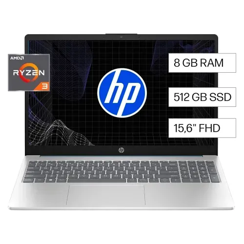 Laptop Hp15.6in R3 7320u 8gb 512gb Ssd