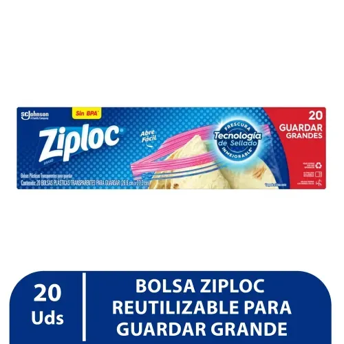 Ziploc Guardar Grande 20 Unidad
