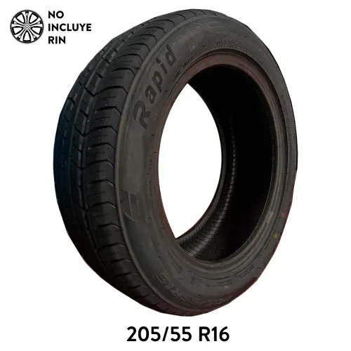 Llanta para auto Rapid, medidas: 205/55 Rin 16