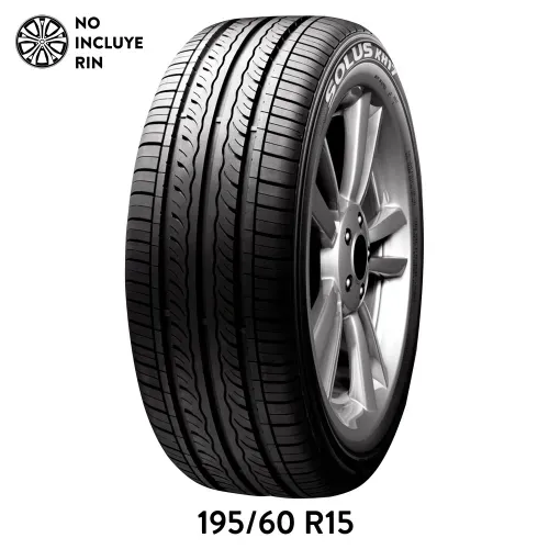 Llanta para auto Kumho Tire, medidas: 195/60 Rin 15