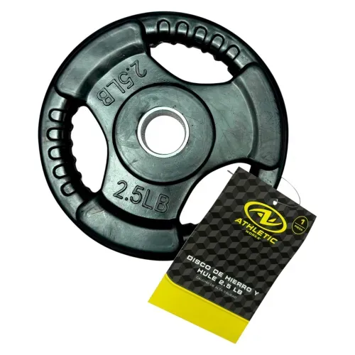 Disco de goma Athletic Works - 2.5 lb